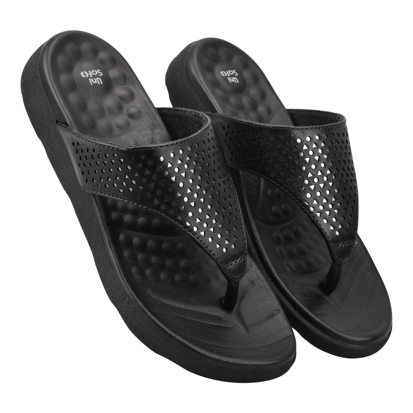 Unisoft Women's Slippers Premium Soft Orthopedic Slip on Summer Casual Slippers Lightweight Medium Arch USL 460 203
