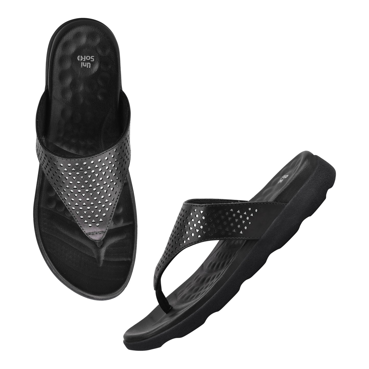 Unisoft Women's Slippers Premium Soft Orthopedic Slip on Summer Casual Slippers Lightweight Medium Arch USL 460 203