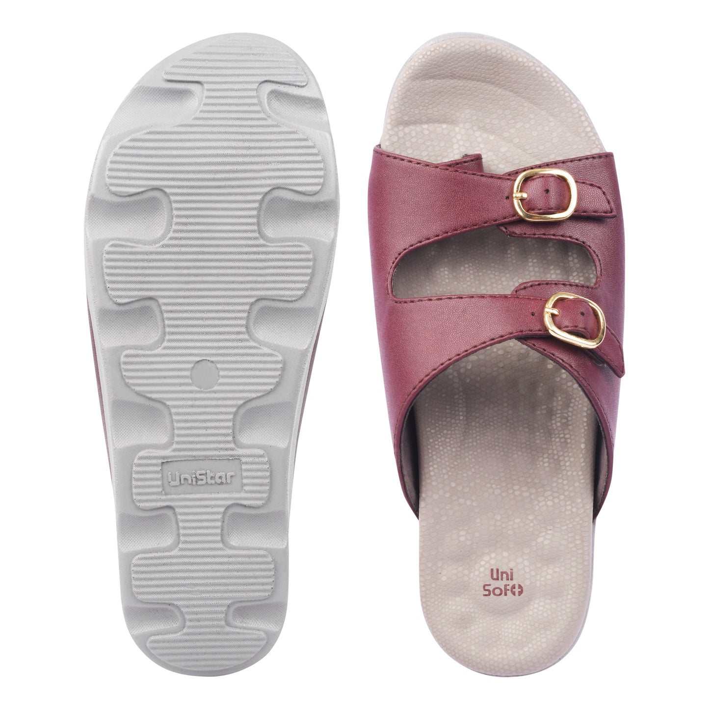 Unisoft Women's Slippers Premium Soft Orthopedic Slip on Summer Casual Slippers Lightweight Medium Arch USL 460 206