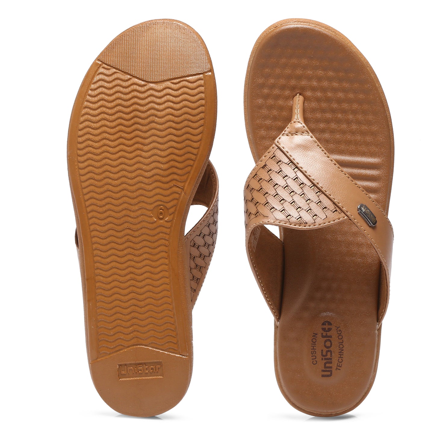 Unisoft Women's Slippers Premium Soft Orthopedic Slip on Summer Casual Slippers Lightweight Medium Arch USL 461 305