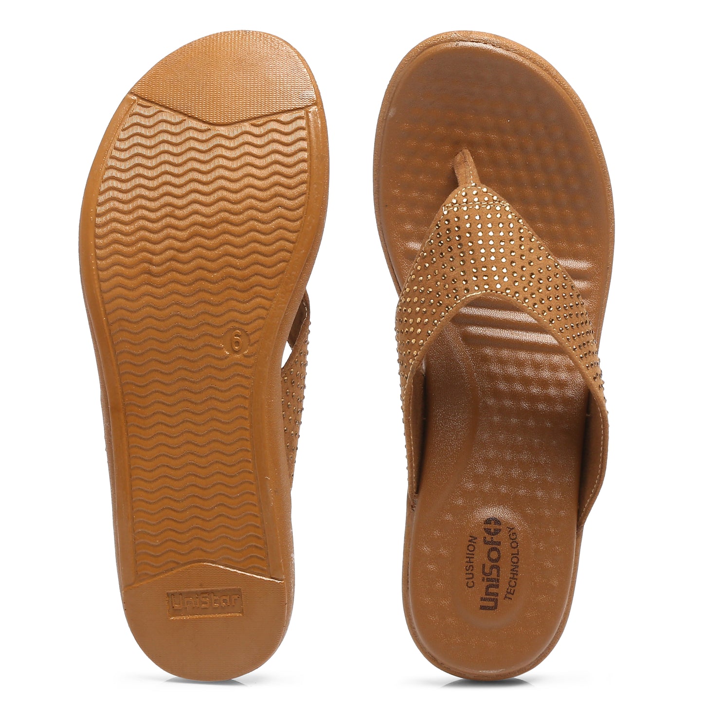 Unisoft Women's Slippers Premium Soft Orthopedic Slip on Summer Casual Slippers Lightweight Medium Arch USL 461 306