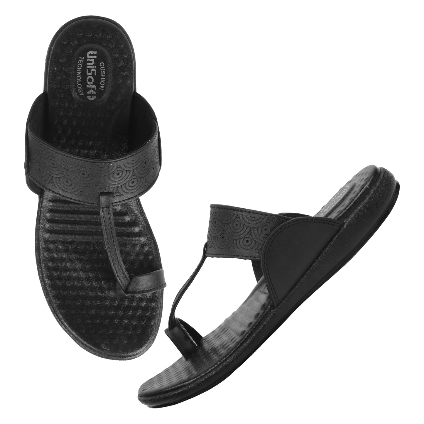 Unisoft Women's Slippers Premium Soft Orthopedic Slip on Summer Casual Slippers Lightweight Medium Arch USL 461 308