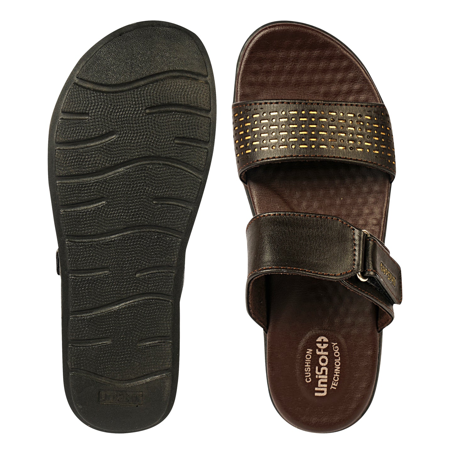 Unisoft Women's Sandals | Premium Soft Orthopedic Slip-on Summer Casual Slippers | Lightweight, Medium Arch-USL_462_403