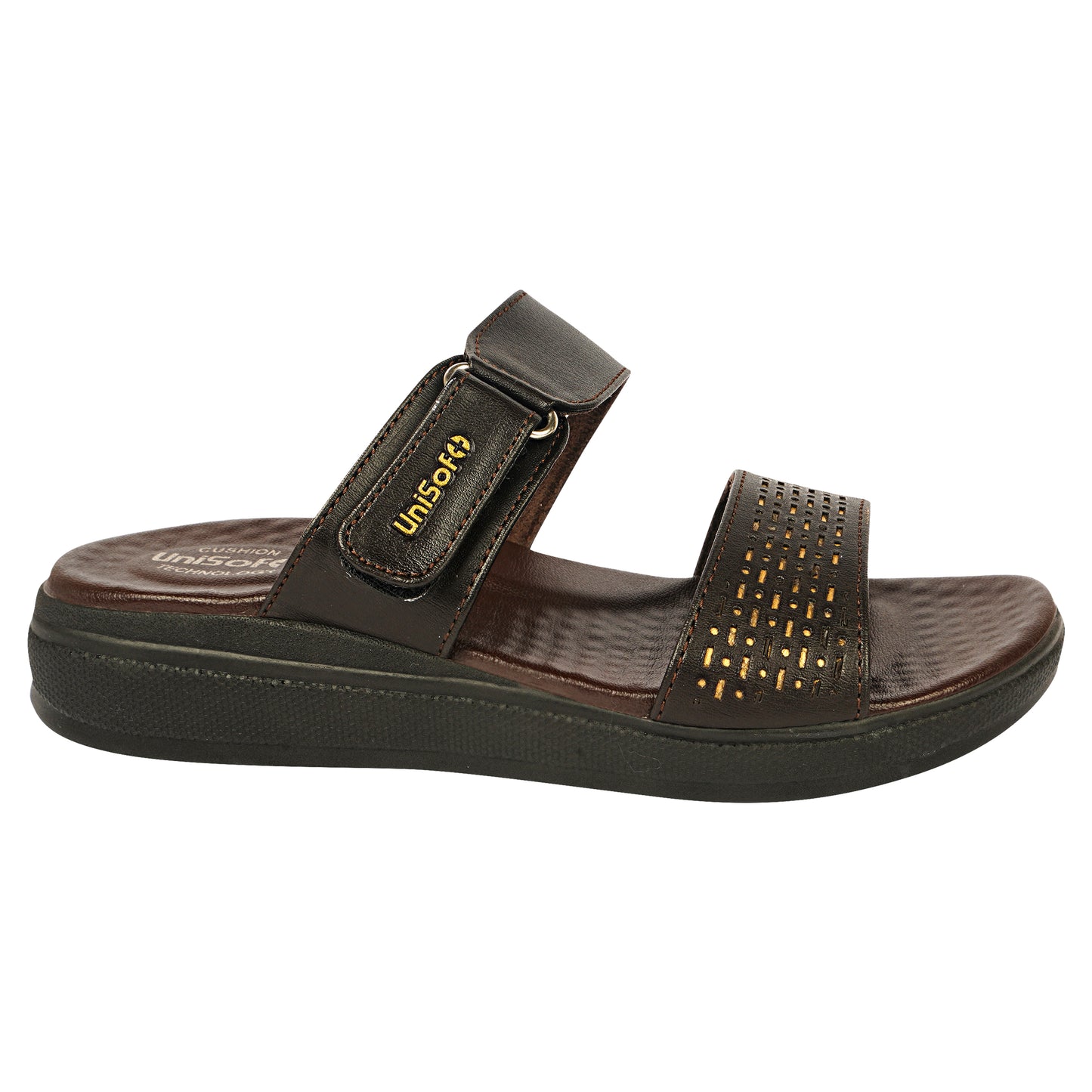 Unisoft Women's Sandals | Premium Soft Orthopedic Slip-on Summer Casual Slippers | Lightweight, Medium Arch-USL_462_403