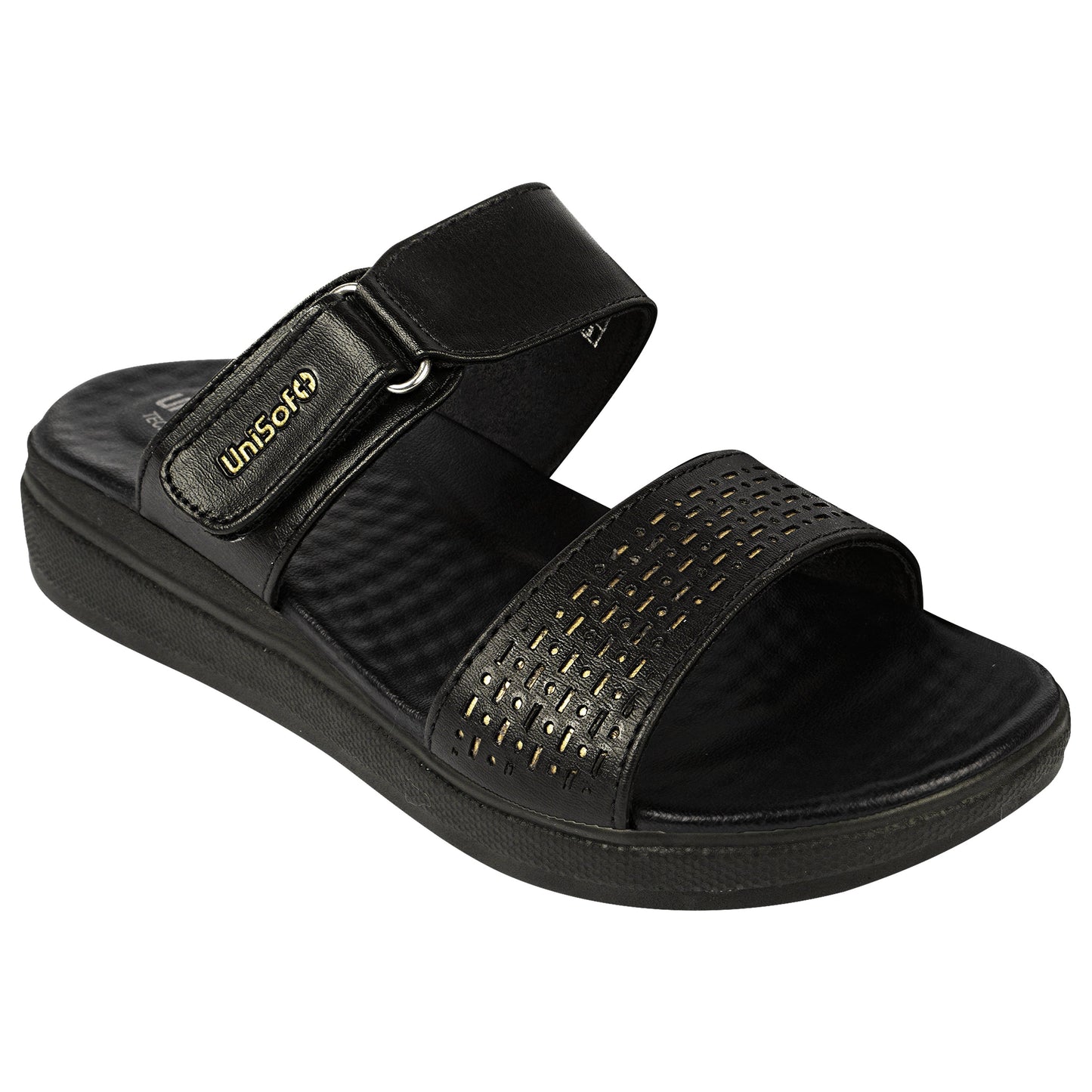 Unisoft Women's Sandals | Premium Soft Orthopedic Slip-on Summer Casual Slippers | Lightweight, Medium Arch-USL_462_403