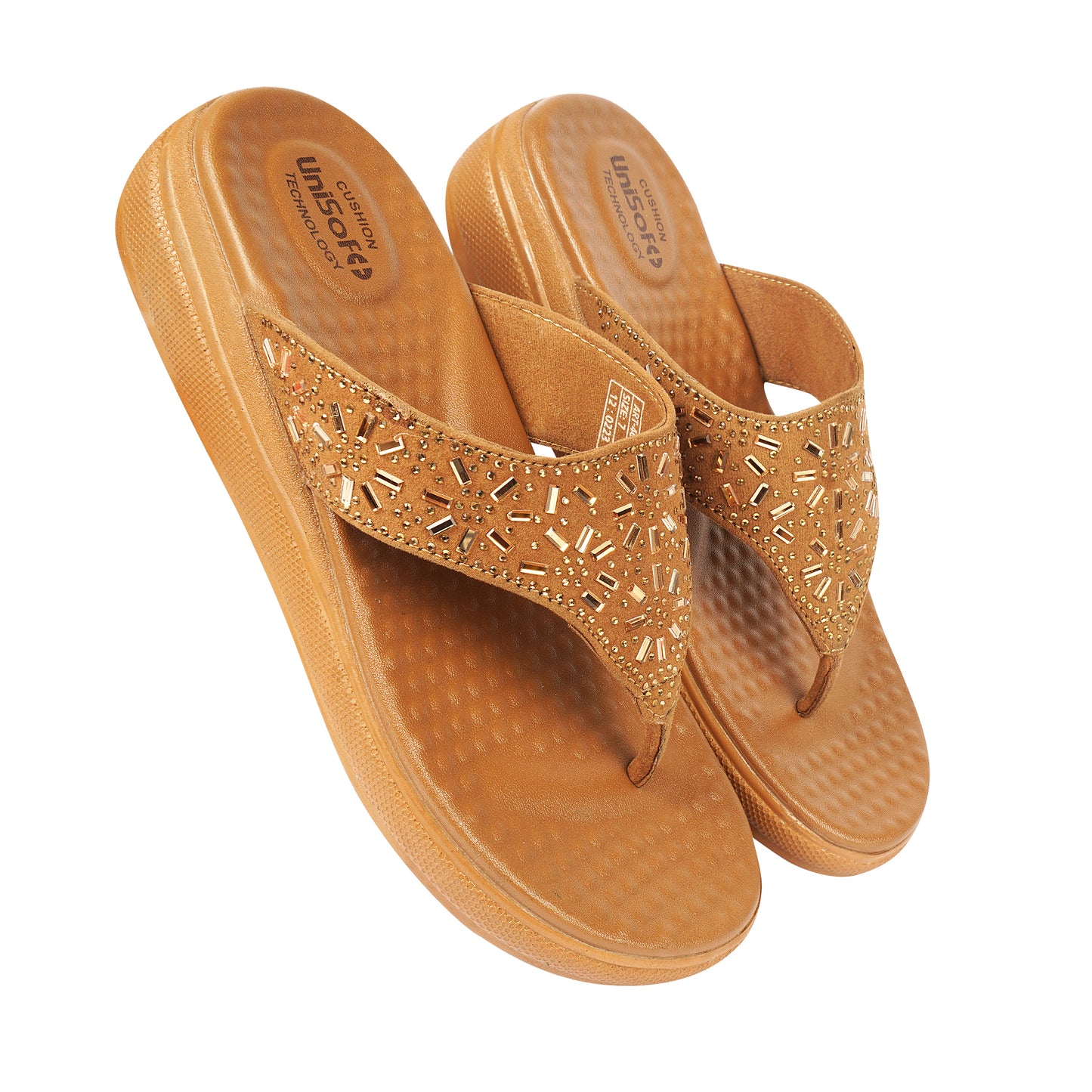 Unisoft Women's Slippers Premium Soft Orthopedic Slip on Summer Casual Slippers Lightweight Medium Arch USL 462 404