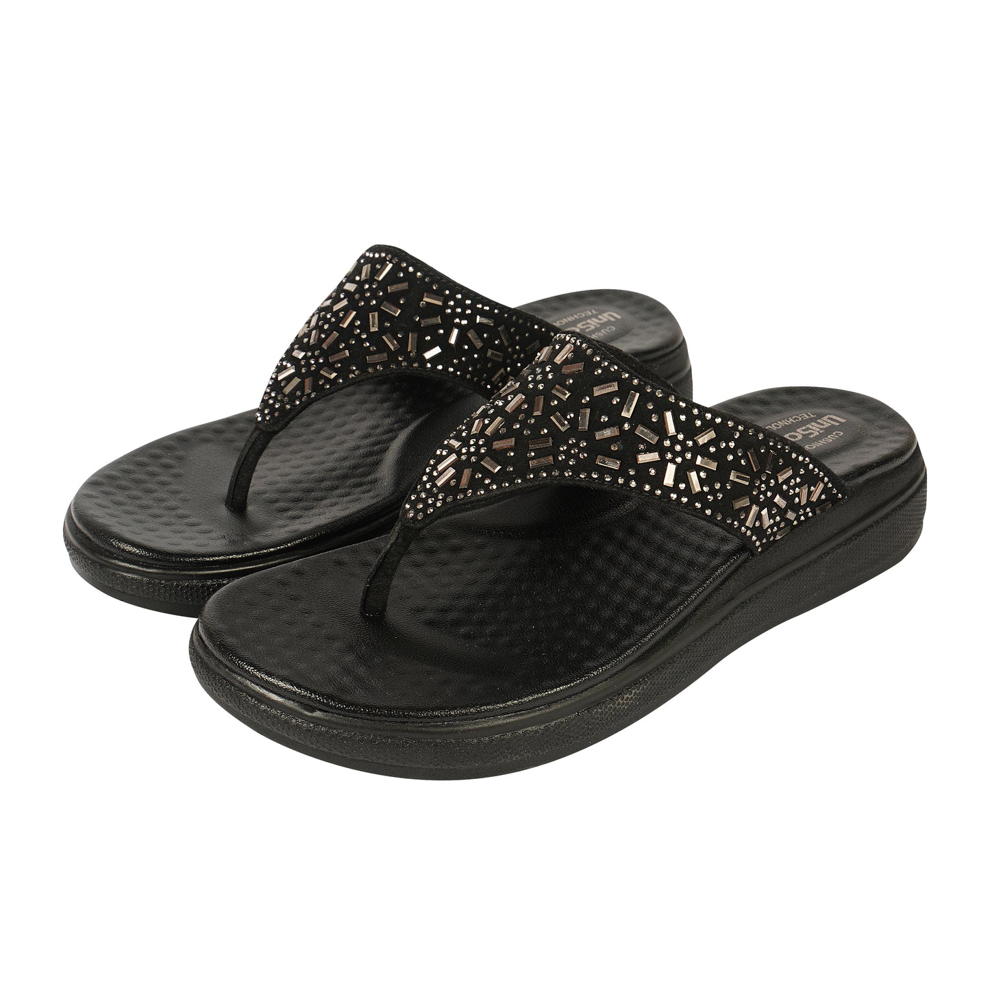 Unisoft Women's Slippers Premium Soft Orthopedic Slip on Summer Casual Slippers Lightweight Medium Arch USL 462 404