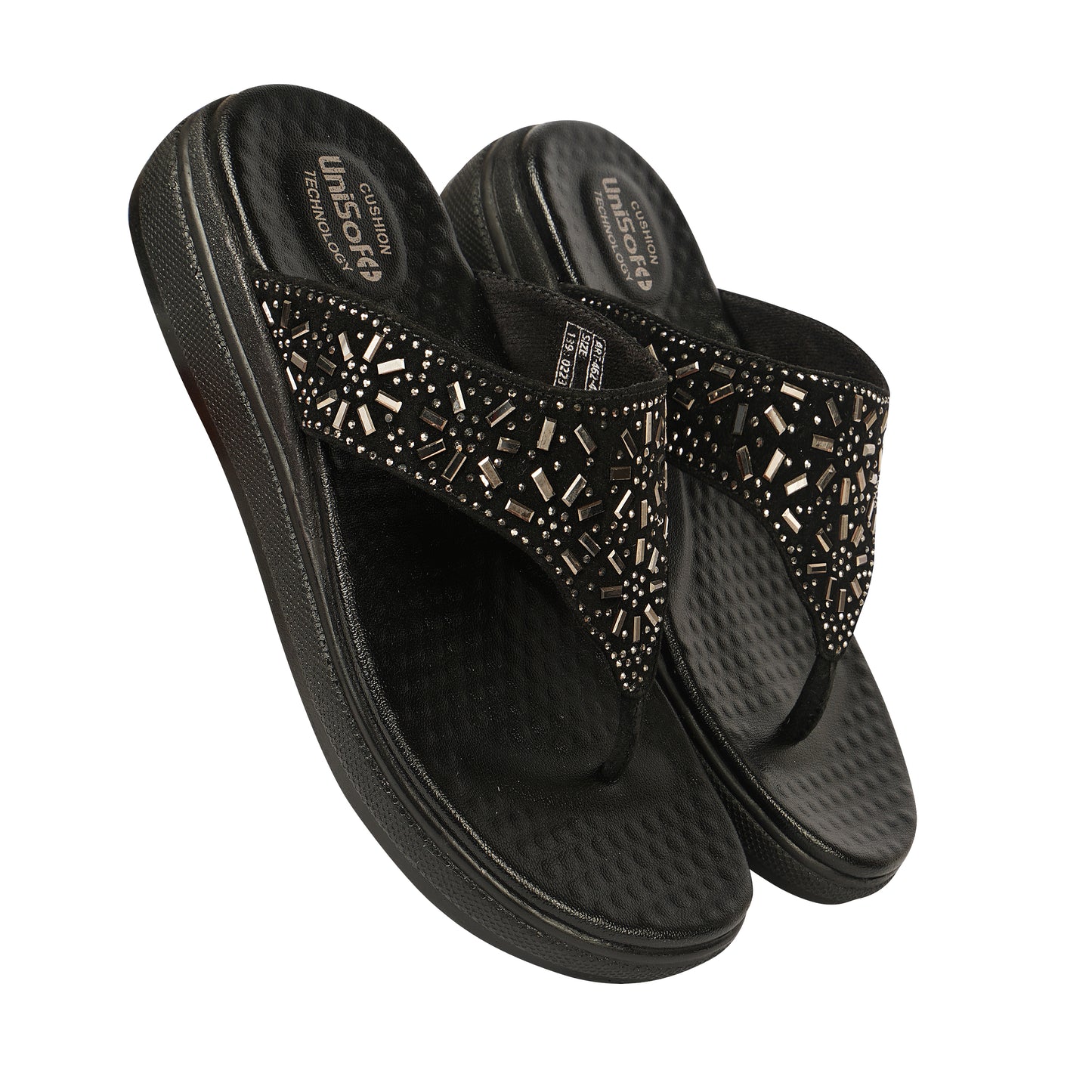 Unisoft Women's Slippers Premium Soft Orthopedic Slip on Summer Casual Slippers Lightweight Medium Arch USL 462 404