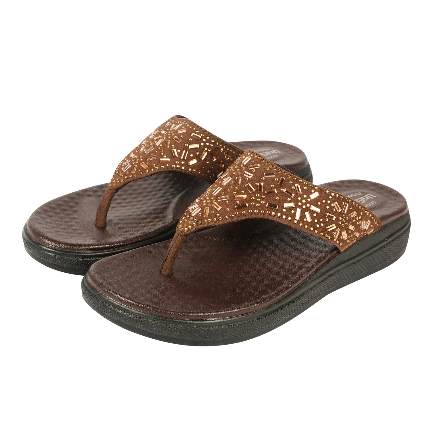 Unisoft Women's Slippers Premium Soft Orthopedic Slip on Summer Casual Slippers Lightweight Medium Arch USL 462 404