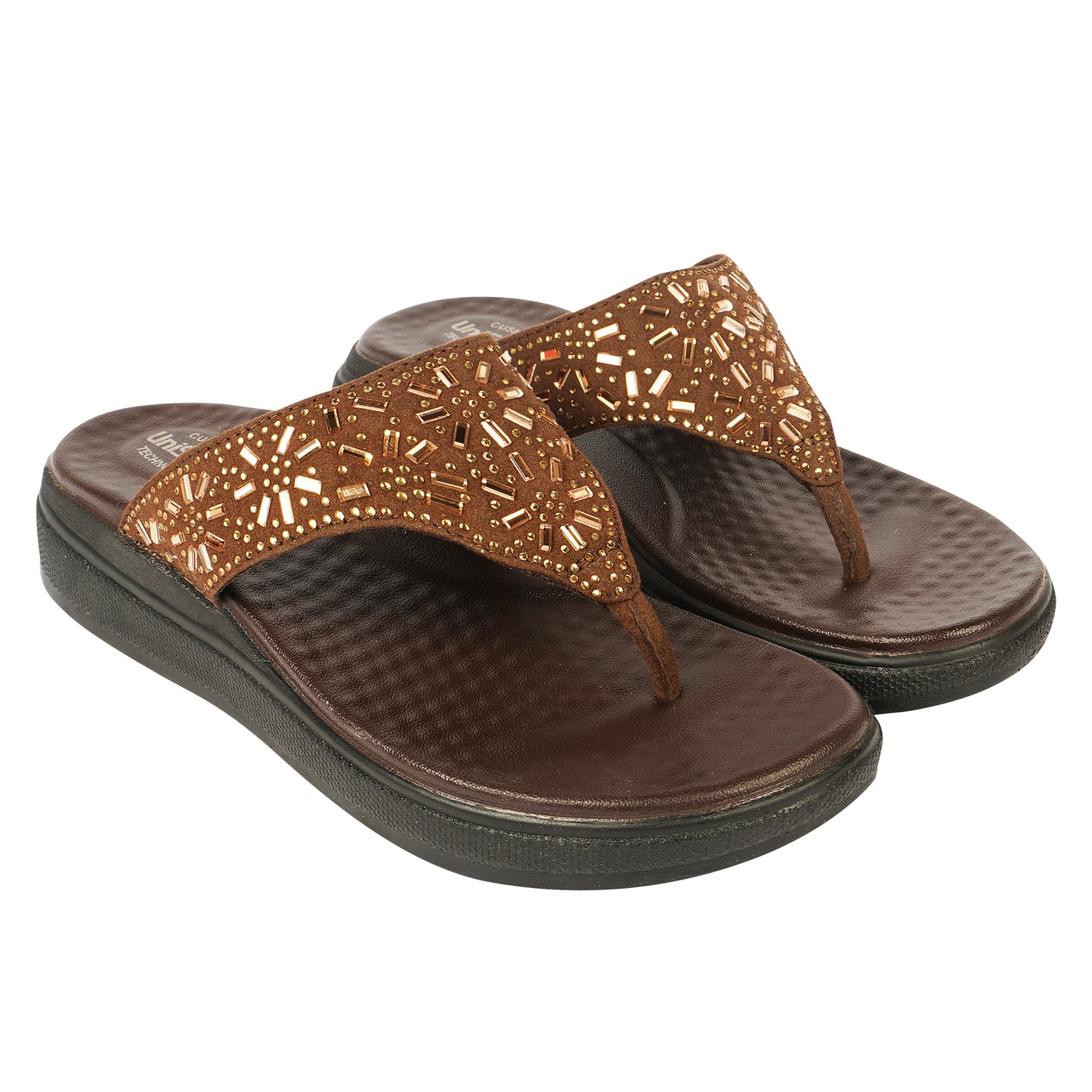 Unisoft Women's Slippers Premium Soft Orthopedic Slip on Summer Casual Slippers Lightweight Medium Arch USL 462 404