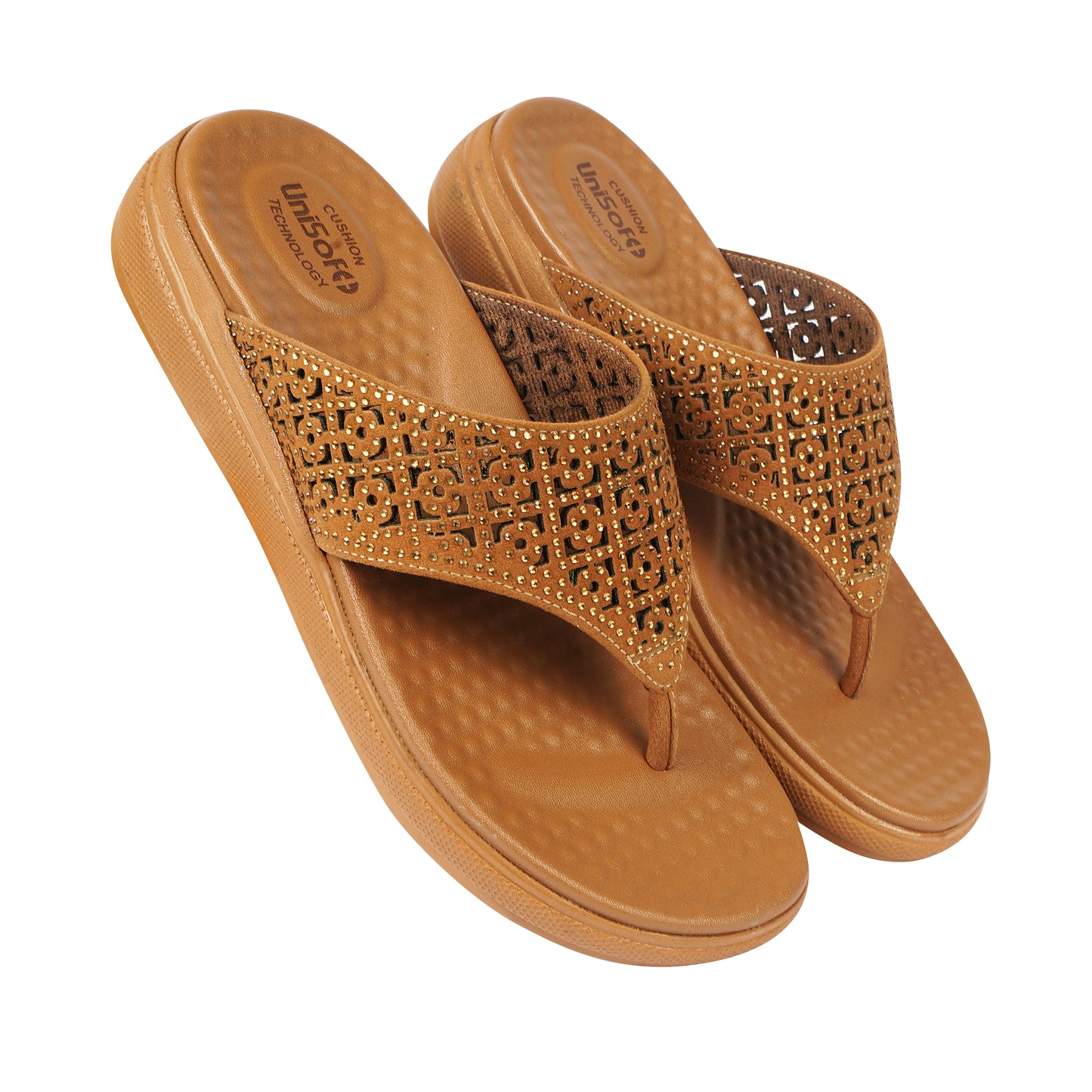 Unisoft Women's Slippers Premium Soft Orthopedic Slip on Summer Casual Slippers Lightweight Medium Arch USL 462 405