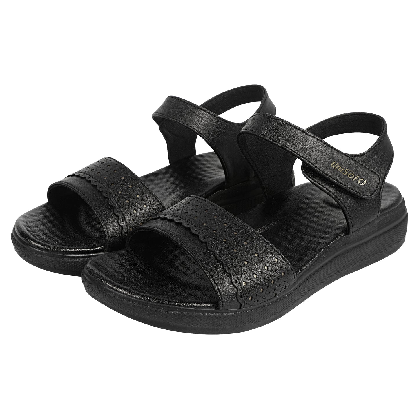 Unisoft Women's Sandals | Premium Soft Orthopedic Slip-on Summer Casual Slippers | Lightweight, Medium Arch-USL_462_408