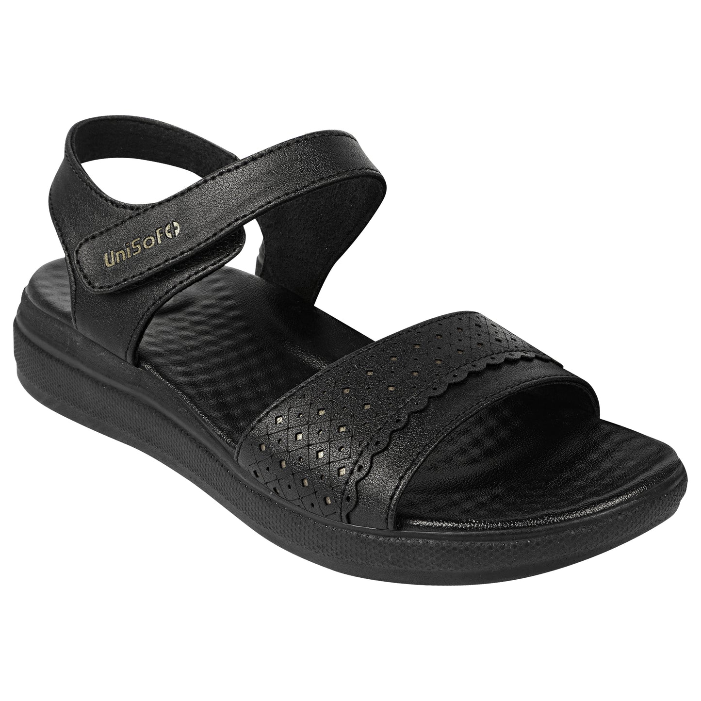 Unisoft Women's Sandals | Premium Soft Orthopedic Slip-on Summer Casual Slippers | Lightweight, Medium Arch-USL_462_408