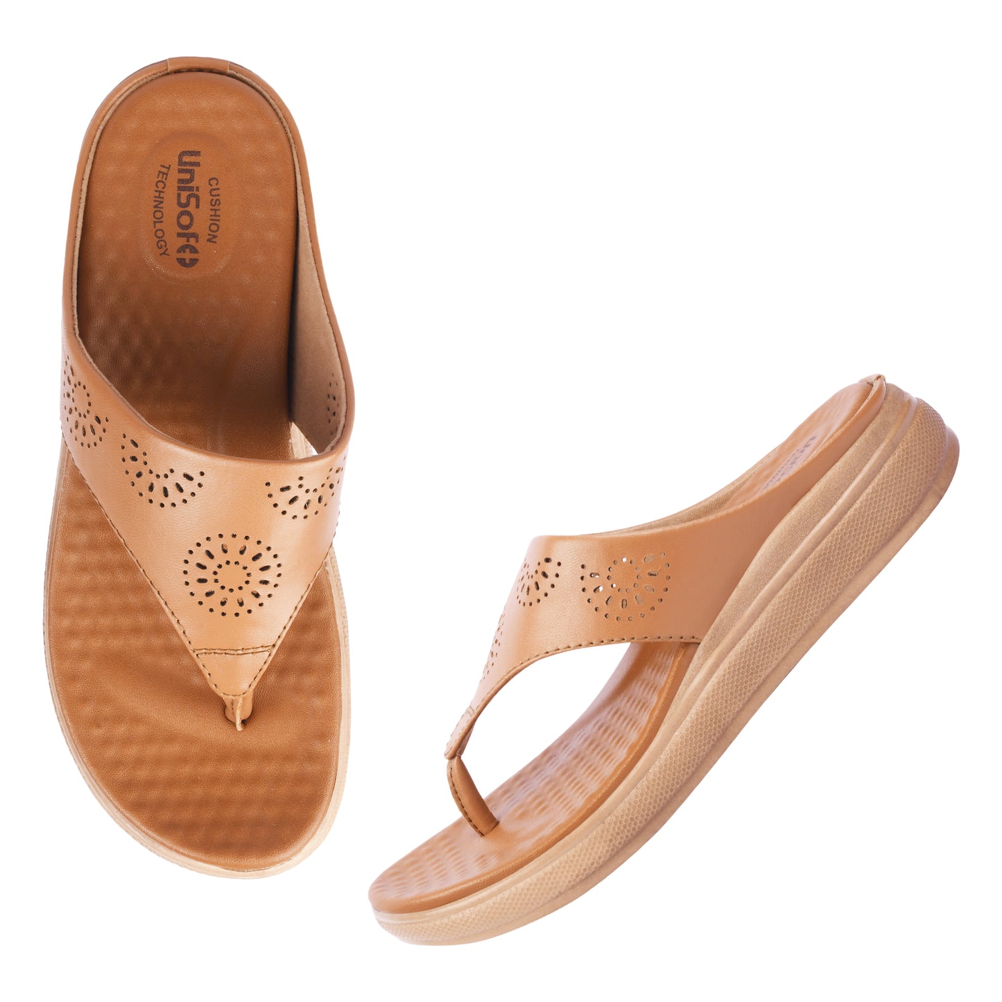 Unisoft Women's Slippers Premium Soft Orthopedic Slip on Summer Casual Slippers Lightweight Medium Arch USL 462 409