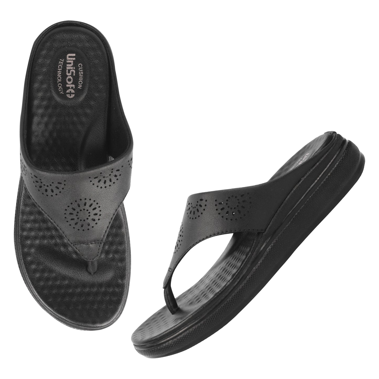 Unisoft Women's Slippers Premium Soft Orthopedic Slip on Summer Casual Slippers Lightweight Medium Arch USL 462 409