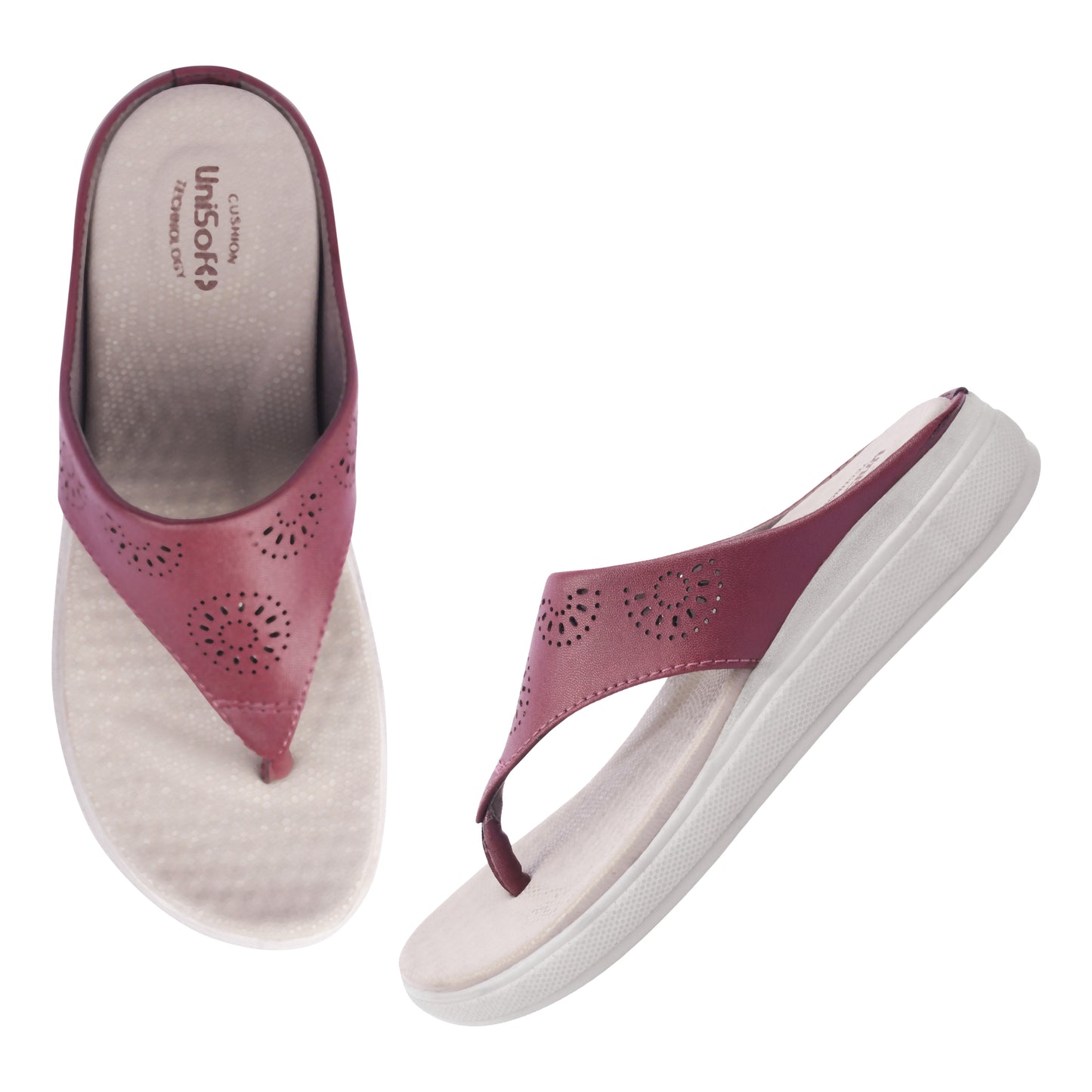 Unisoft Women's Slippers Premium Soft Orthopedic Slip on Summer Casual Slippers Lightweight Medium Arch USL 462 409