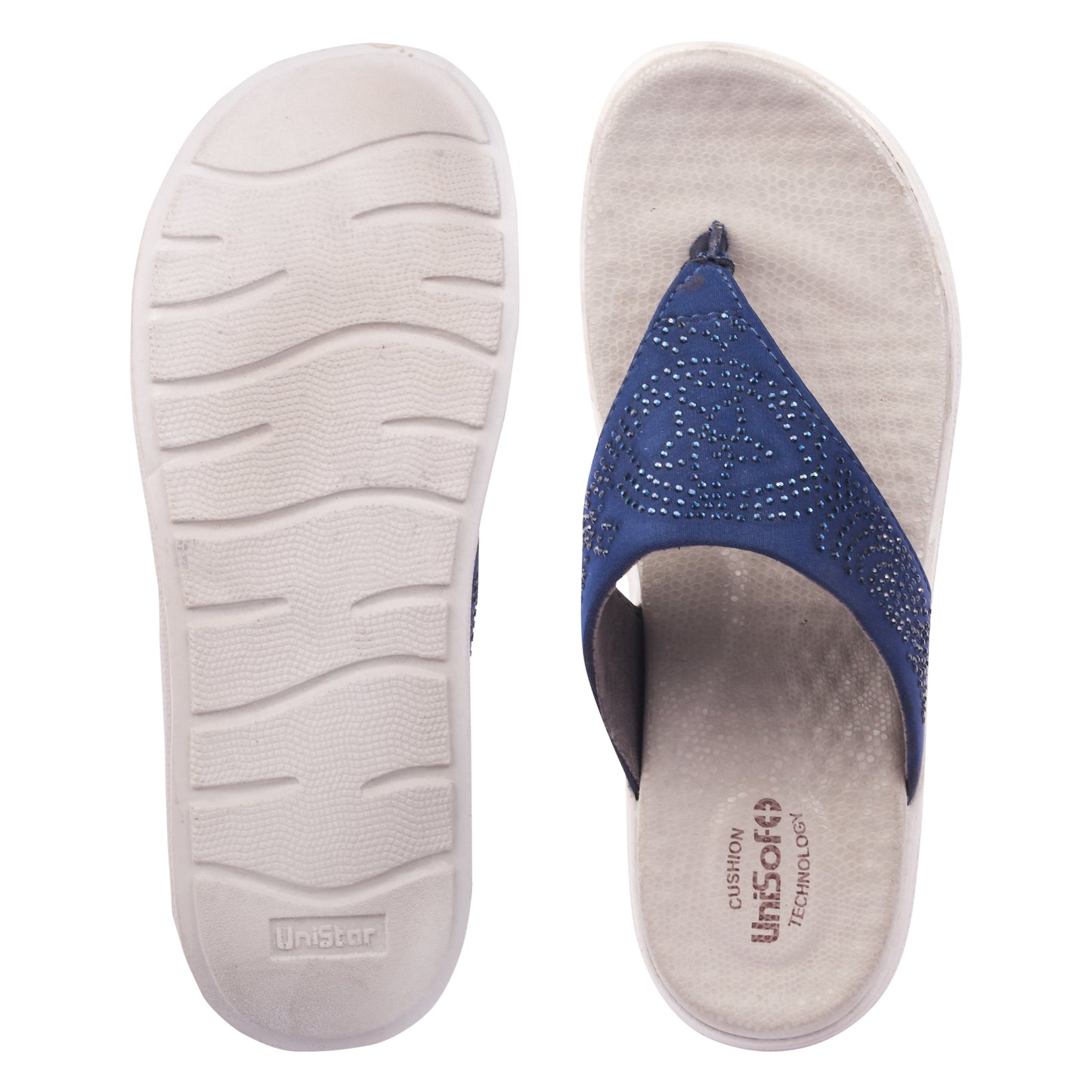 Unisoft Women's Slippers Premium Soft Orthopedic Slip on Summer Casual Slippers Lightweight Medium Arch USL 462 410