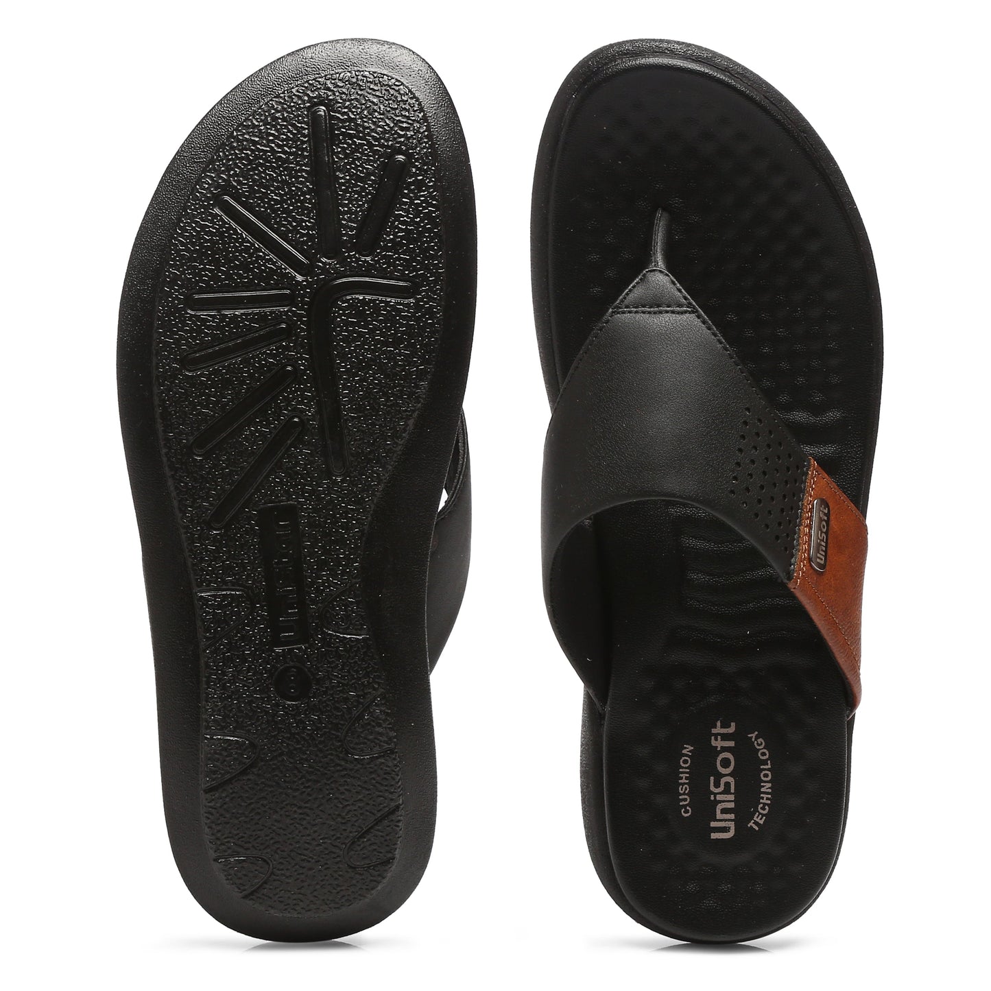 Unisoft Stylish Lightweight Premium Soft Orthopedic Slippers for Men US 7105