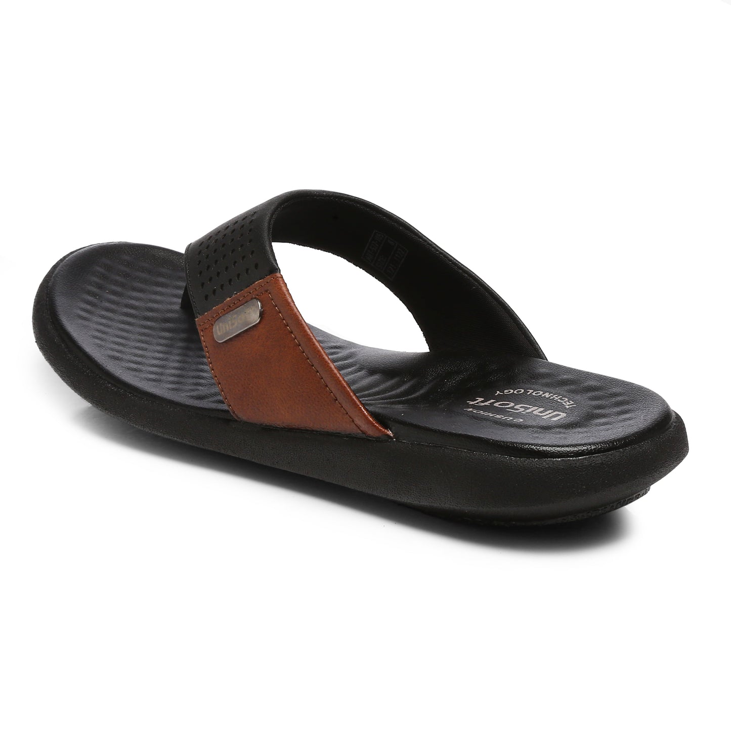 Unisoft Stylish Lightweight Premium Soft Orthopedic Slippers for Men US 7105