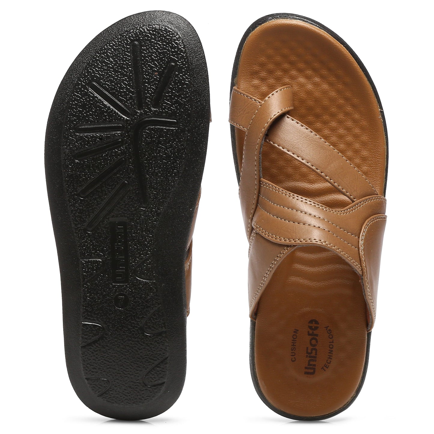 Unisoft Stylish Lightweight Premium Soft Orthopedic Slippers for Men US 7109
