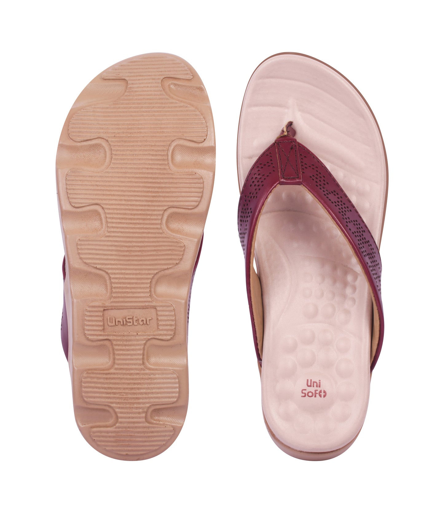 Unisoft Women's Slippers Premium Soft Orthopedic Slip on Summer Casual Slippers Lightweight Medium Arch USL US 2002