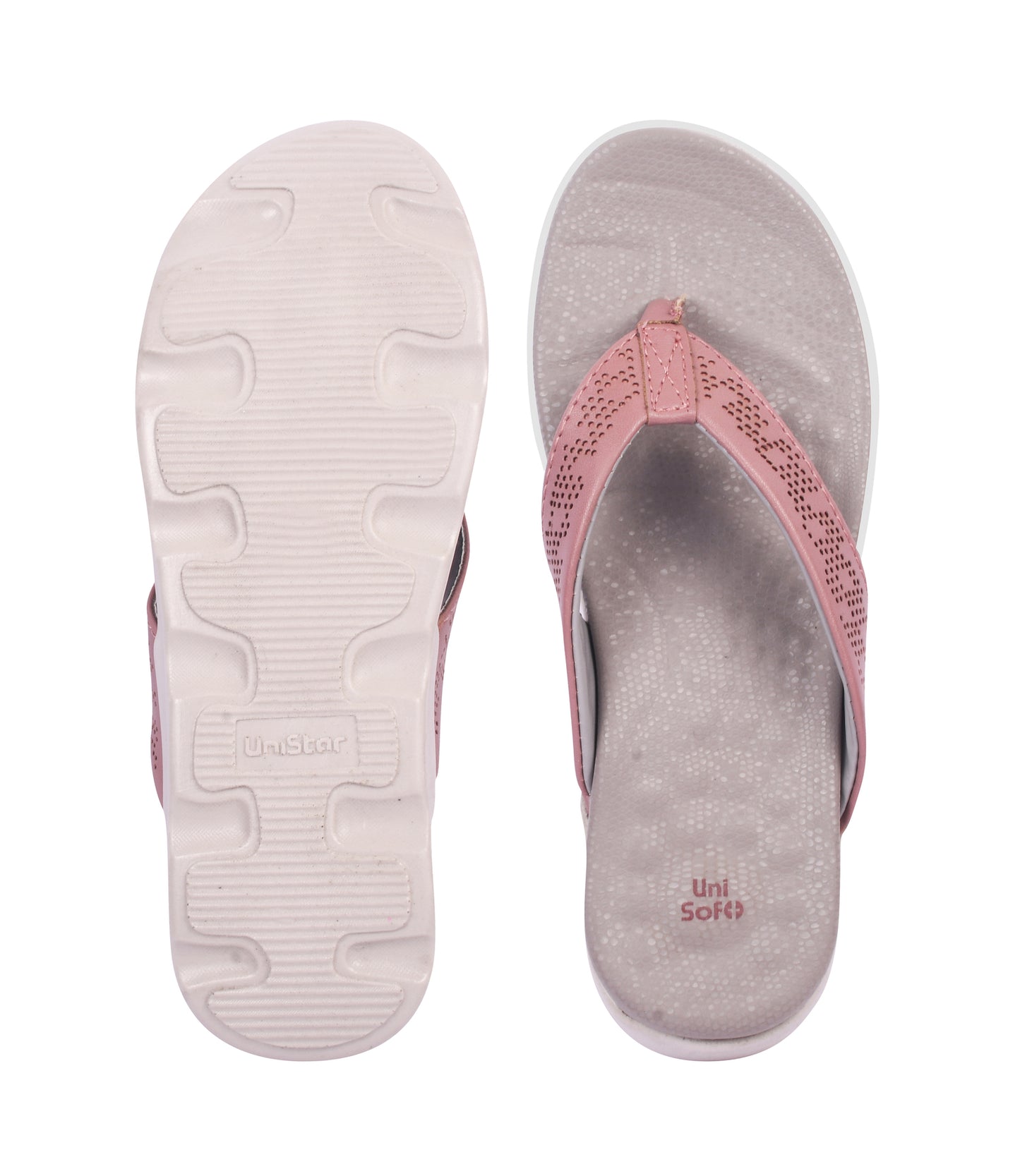 Unisoft Women's Slippers Premium Soft Orthopedic Slip on Summer Casual Slippers Lightweight Medium Arch USL US 2002