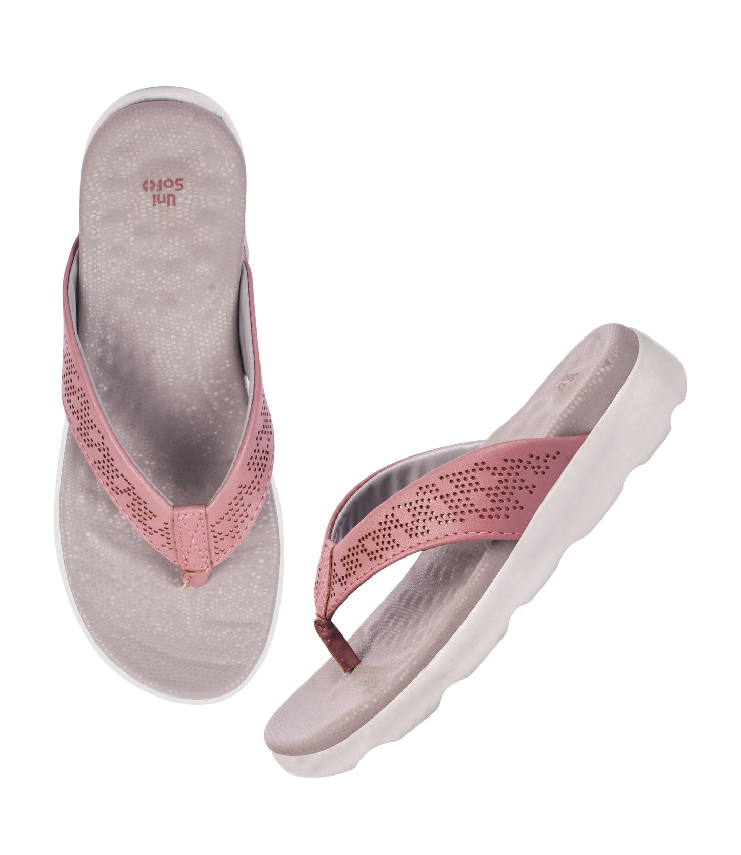 Unisoft Women's Slippers Premium Soft Orthopedic Slip on Summer Casual Slippers Lightweight Medium Arch USL US 2002