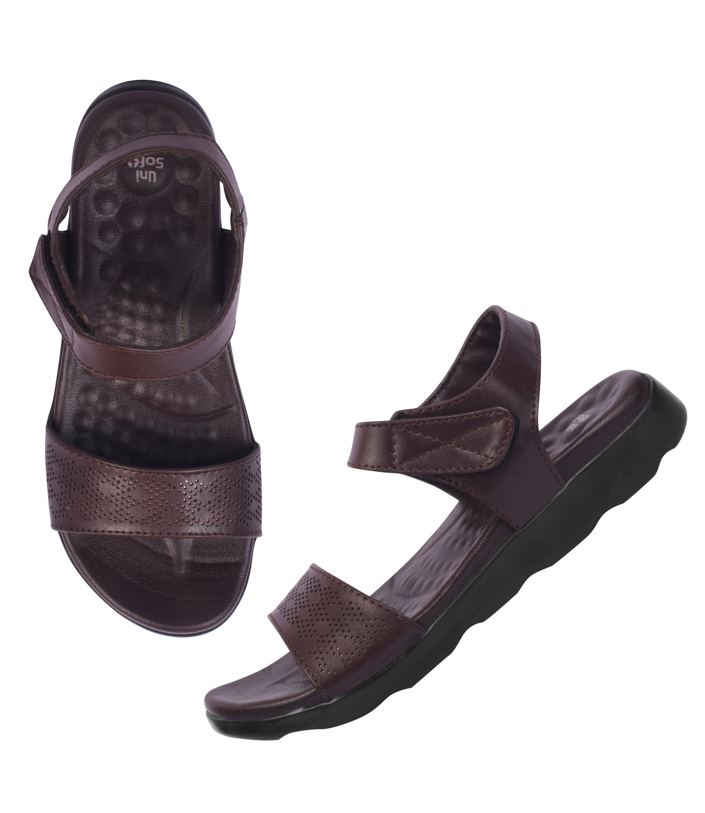 Unisoft Women's Sandals | Premium Soft Orthopedic Slip-on Summer Casual Slippers | Lightweight, Medium Arch-USL_US_2003