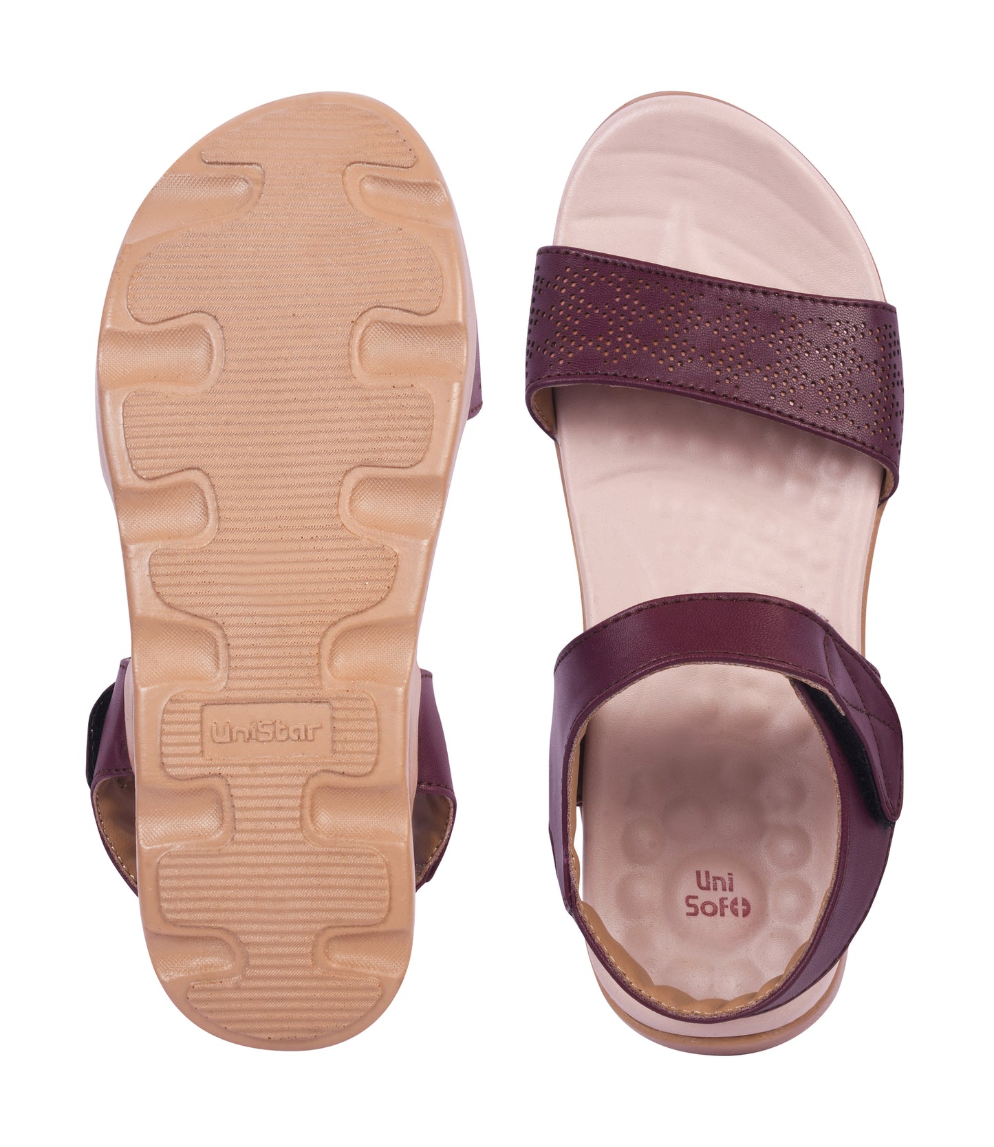 Unisoft Women's Sandals | Premium Soft Orthopedic Slip-on Summer Casual Slippers | Lightweight, Medium Arch-USL_US_2003