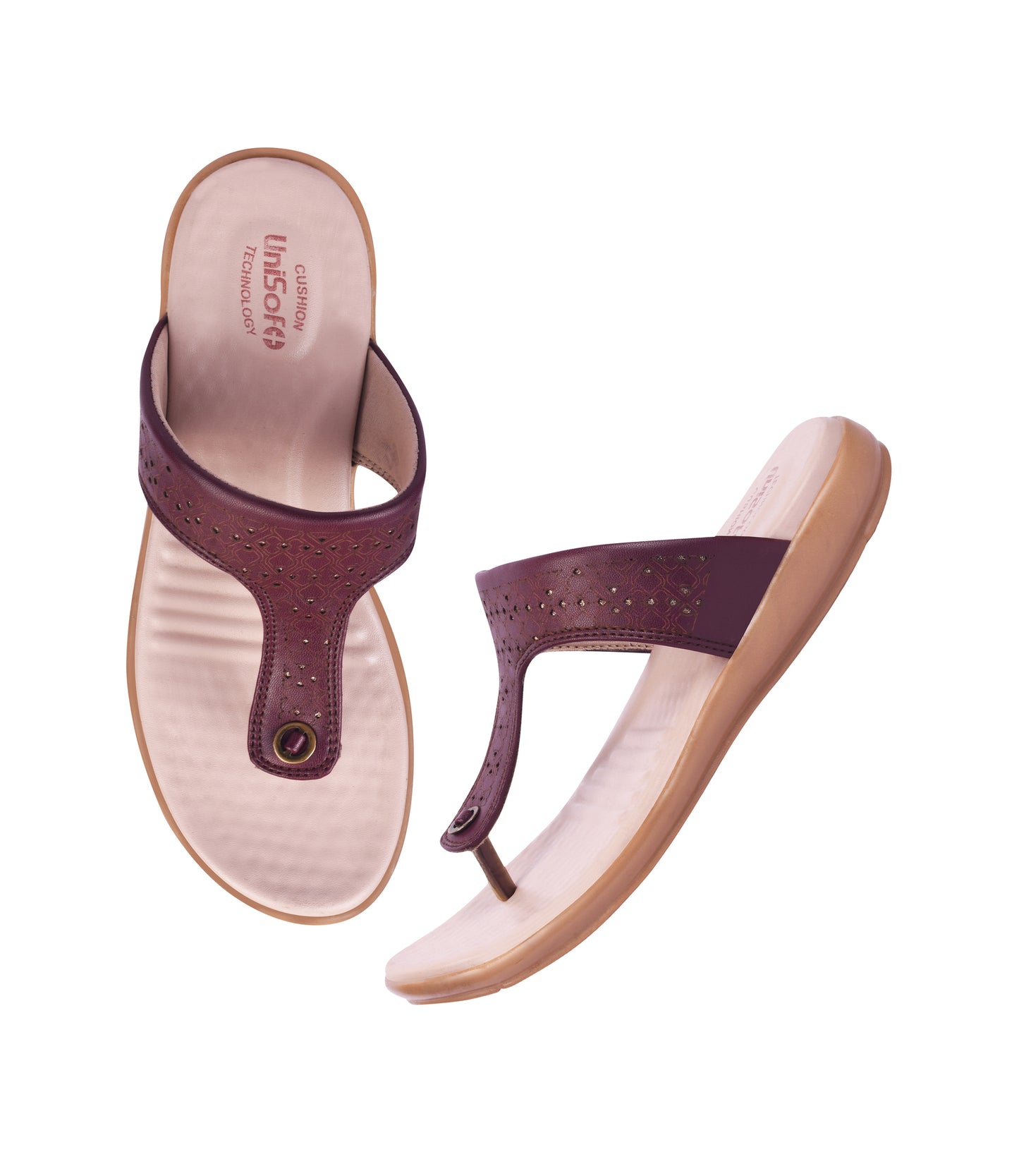 Unisoft Women's Slippers Premium Soft Orthopedic Slip on Summer Casual Slippers Lightweight Medium Arch USL US 3001
