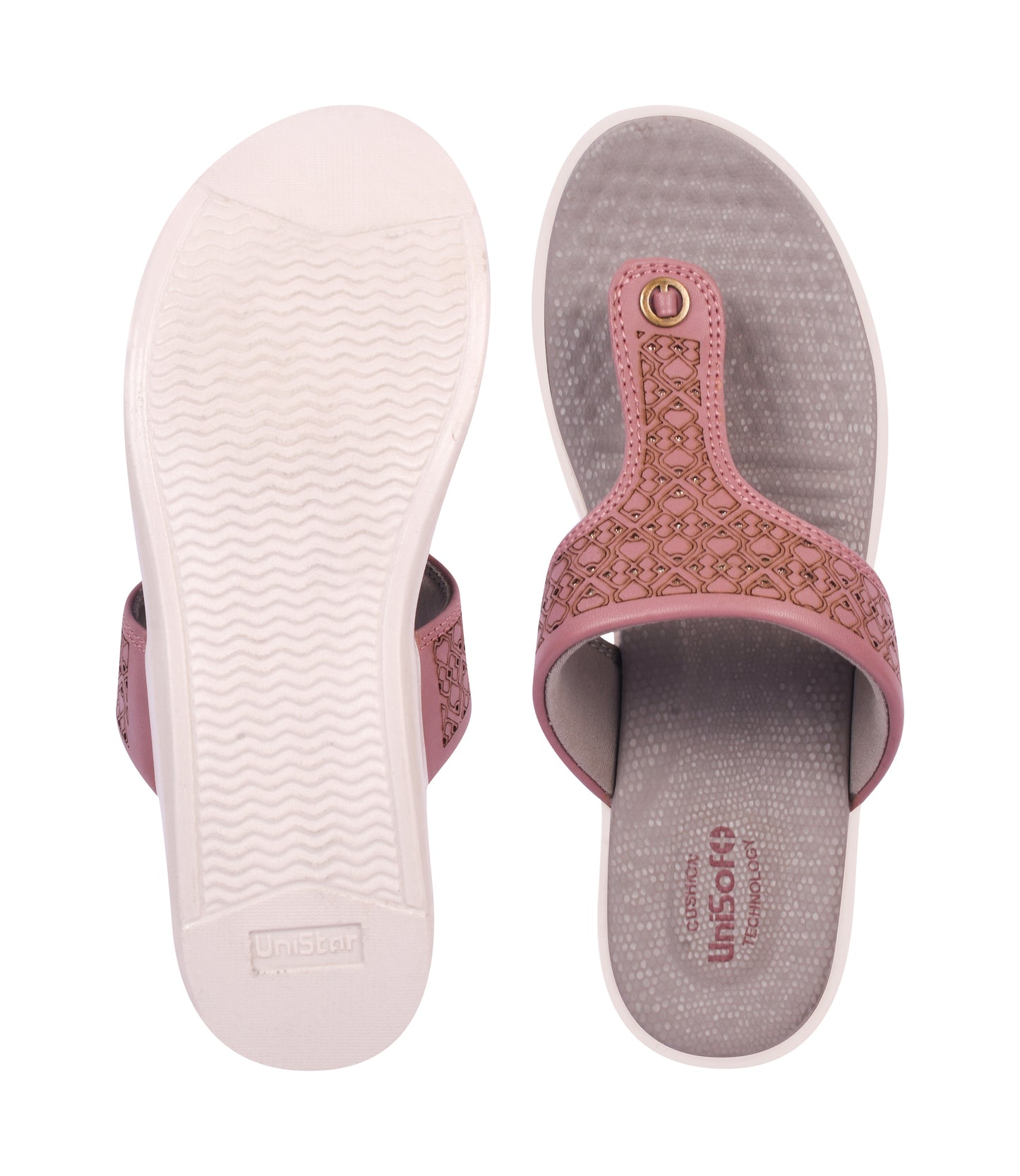 Unisoft Women's Slippers Premium Soft Orthopedic Slip on Summer Casual Slippers Lightweight Medium Arch USL US 3001