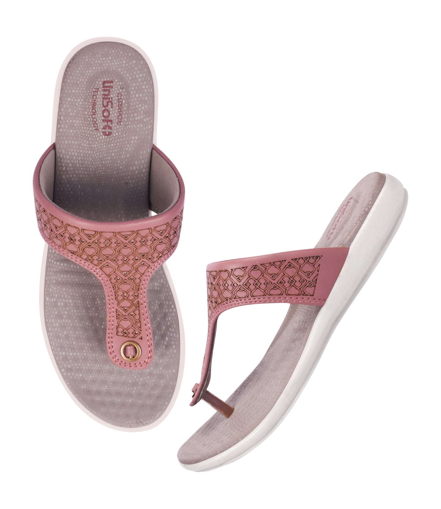 Unisoft Women's Slippers Premium Soft Orthopedic Slip on Summer Casual Slippers Lightweight Medium Arch USL US 3001