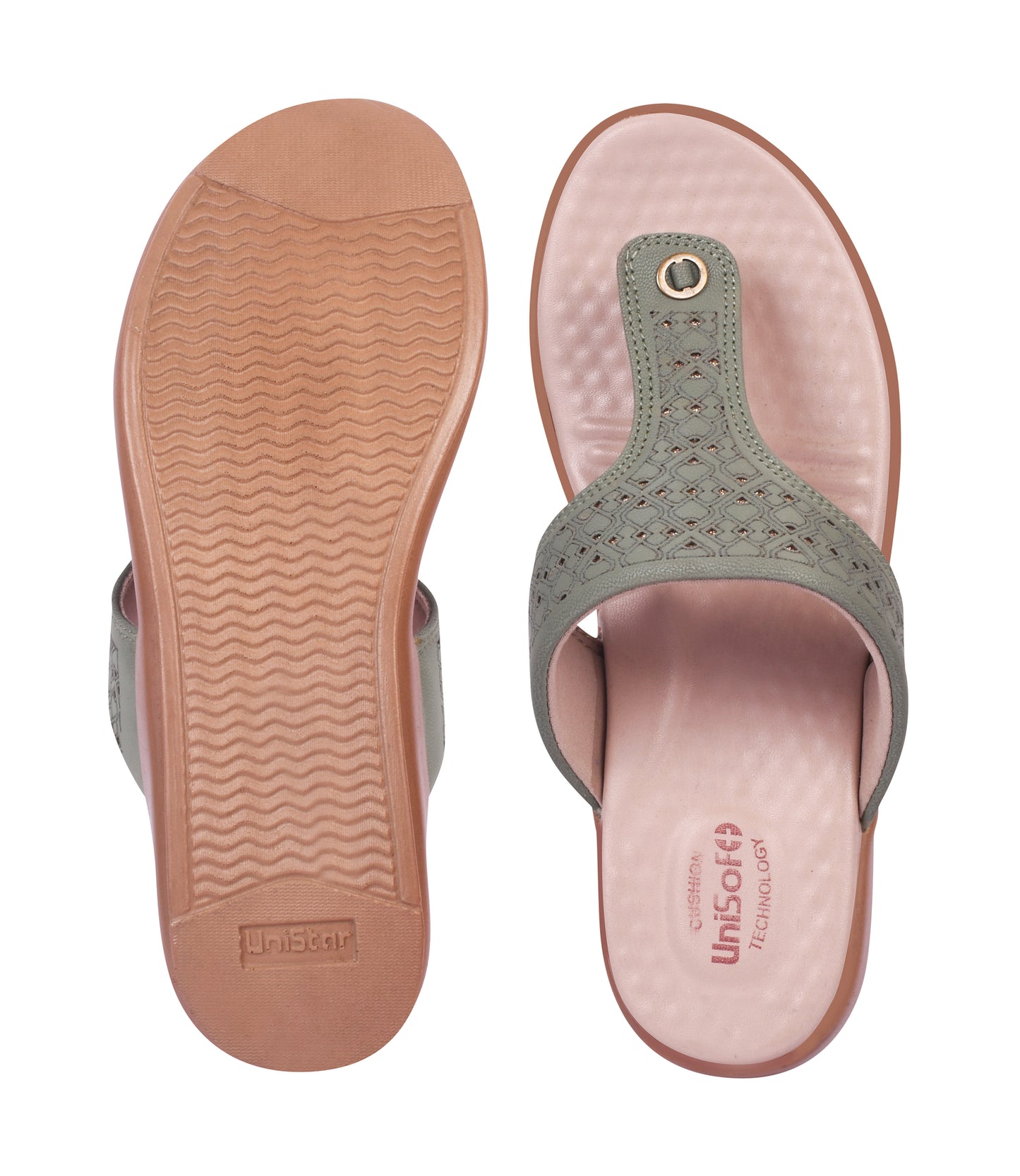 Unisoft Women's Slippers Premium Soft Orthopedic Slip on Summer Casual Slippers Lightweight Medium Arch USL US 3001