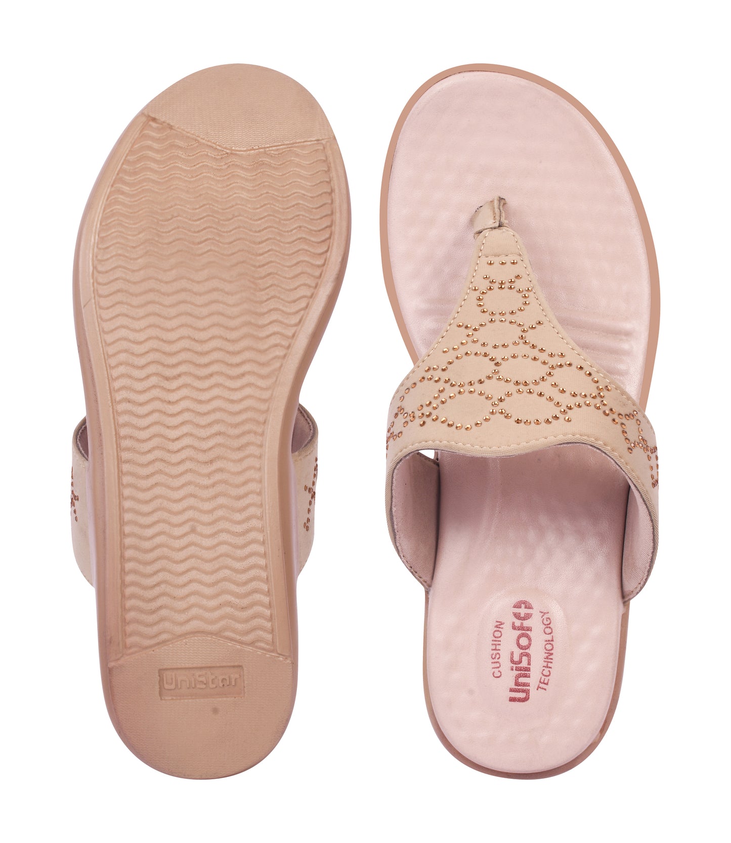 Unisoft Women's Slippers Premium Soft Orthopedic Slip on Summer Casual Slippers Lightweight Medium Arch USL US 3002