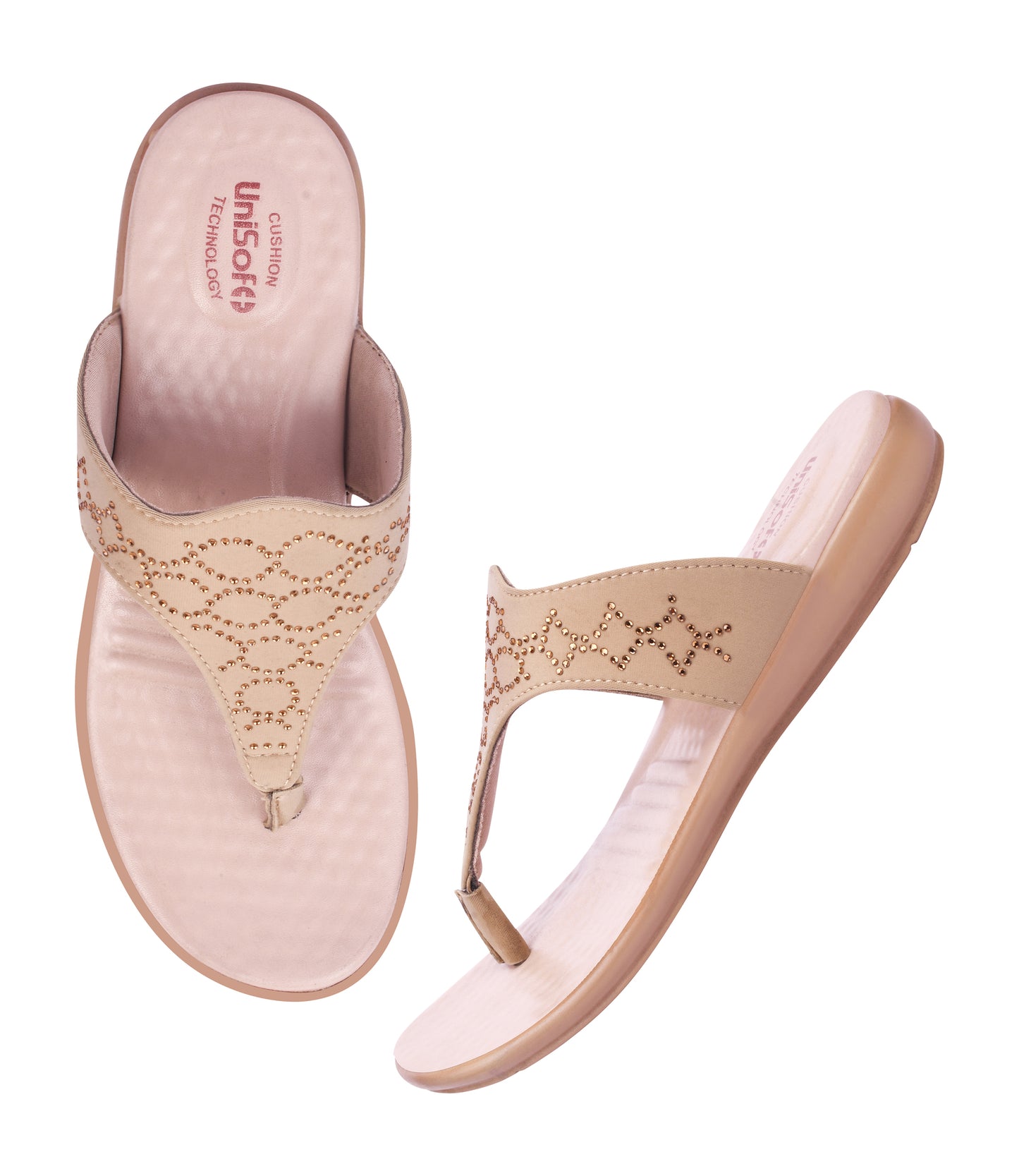 Unisoft Women's Slippers Premium Soft Orthopedic Slip on Summer Casual Slippers Lightweight Medium Arch USL US 3002