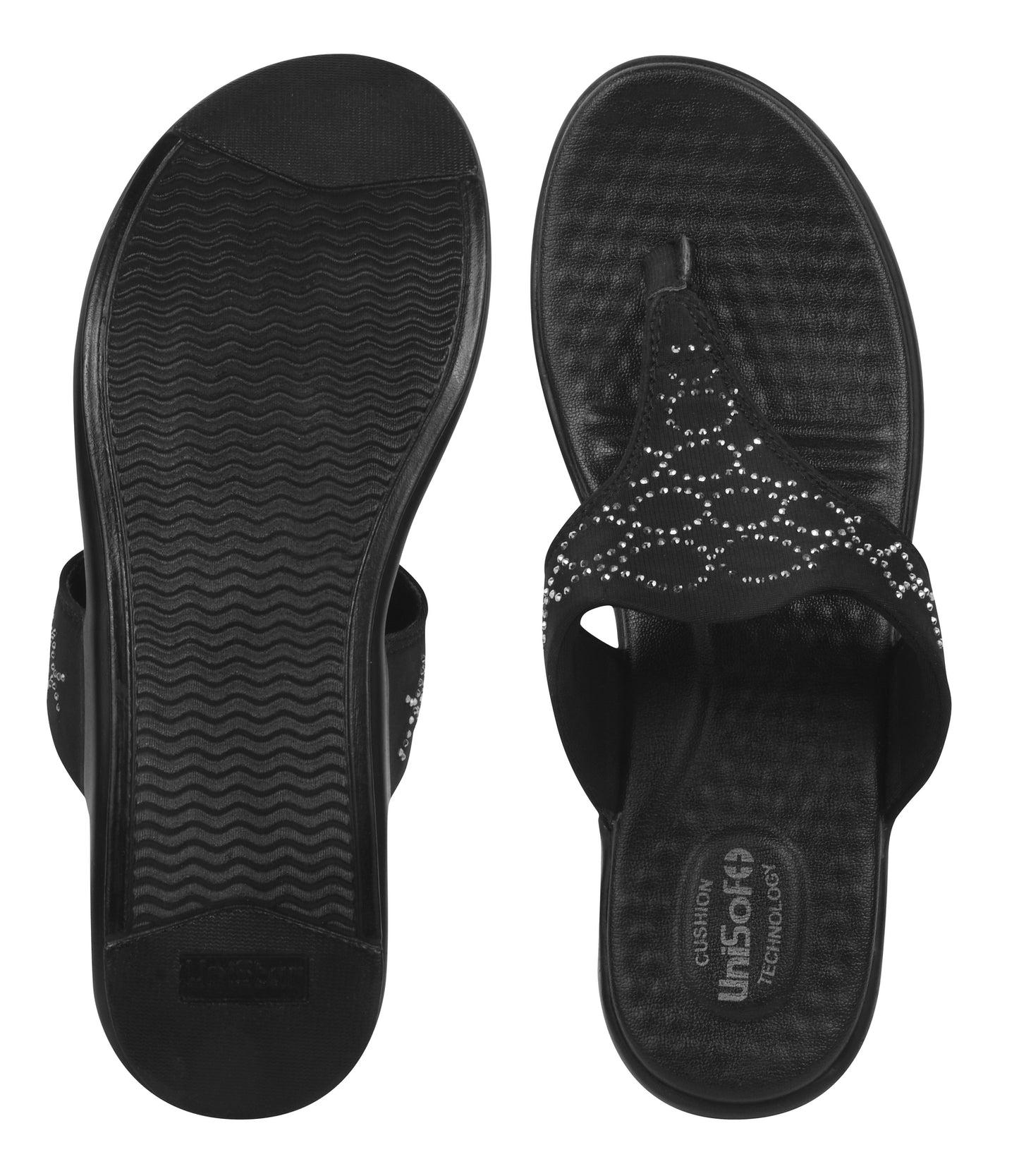 Unisoft Women's Slippers Premium Soft Orthopedic Slip on Summer Casual Slippers Lightweight Medium Arch USL US 3002