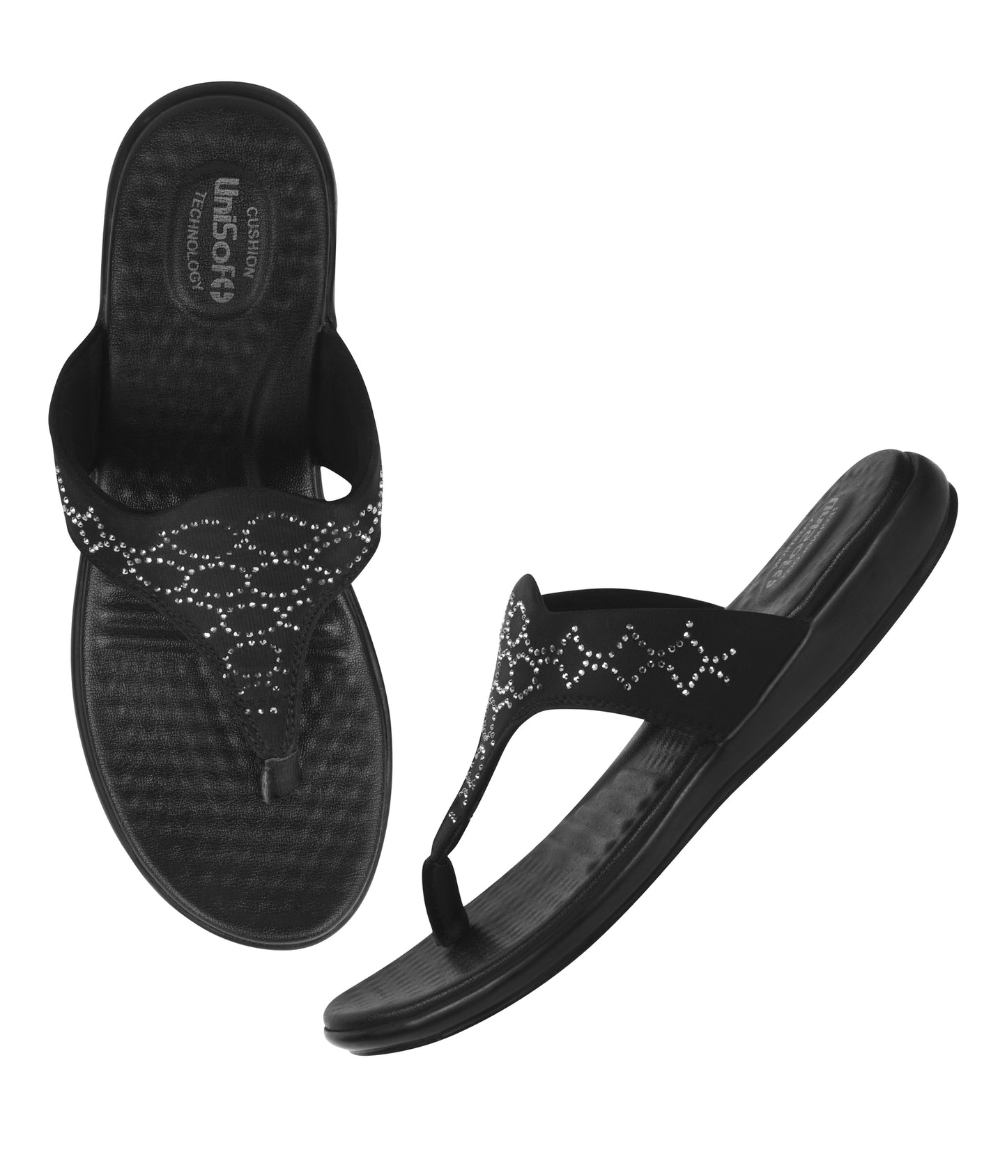 Unisoft Women's Slippers Premium Soft Orthopedic Slip on Summer Casual Slippers Lightweight Medium Arch USL US 3002