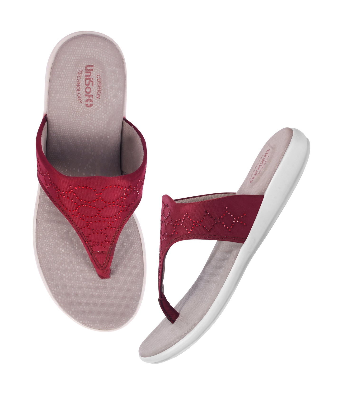 Unisoft Women's Slippers Premium Soft Orthopedic Slip on Summer Casual Slippers Lightweight Medium Arch USL US 3002