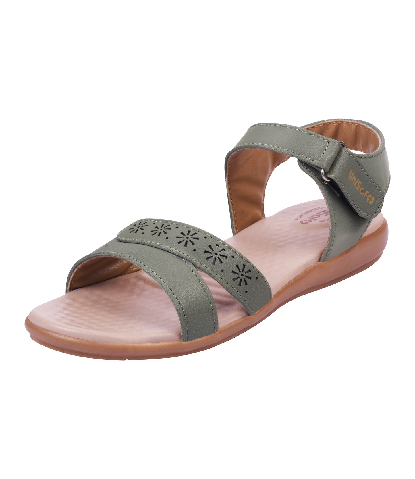 Unisoft Women's Sandals | Premium Soft Orthopedic Slip-on Summer Casual Slippers | Lightweight, Medium Arch-USL_US_3004