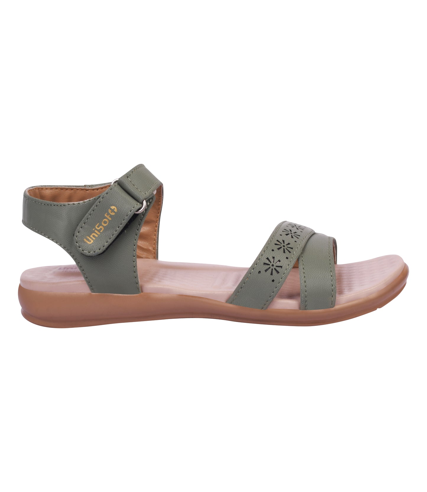 Unisoft Women's Sandals | Premium Soft Orthopedic Slip-on Summer Casual Slippers | Lightweight, Medium Arch-USL_US_3004