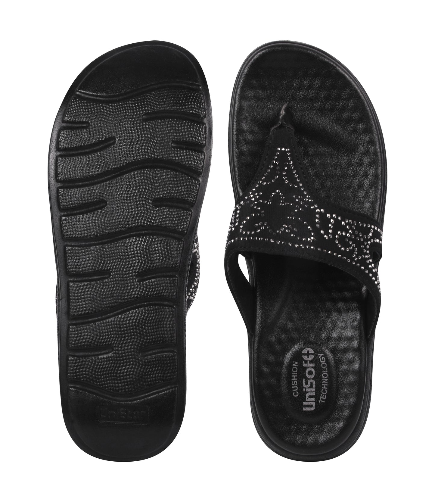Unisoft Women's Slippers Premium Soft Orthopedic Slip on Summer Casual Slippers Lightweight Medium Arch USL US 4001