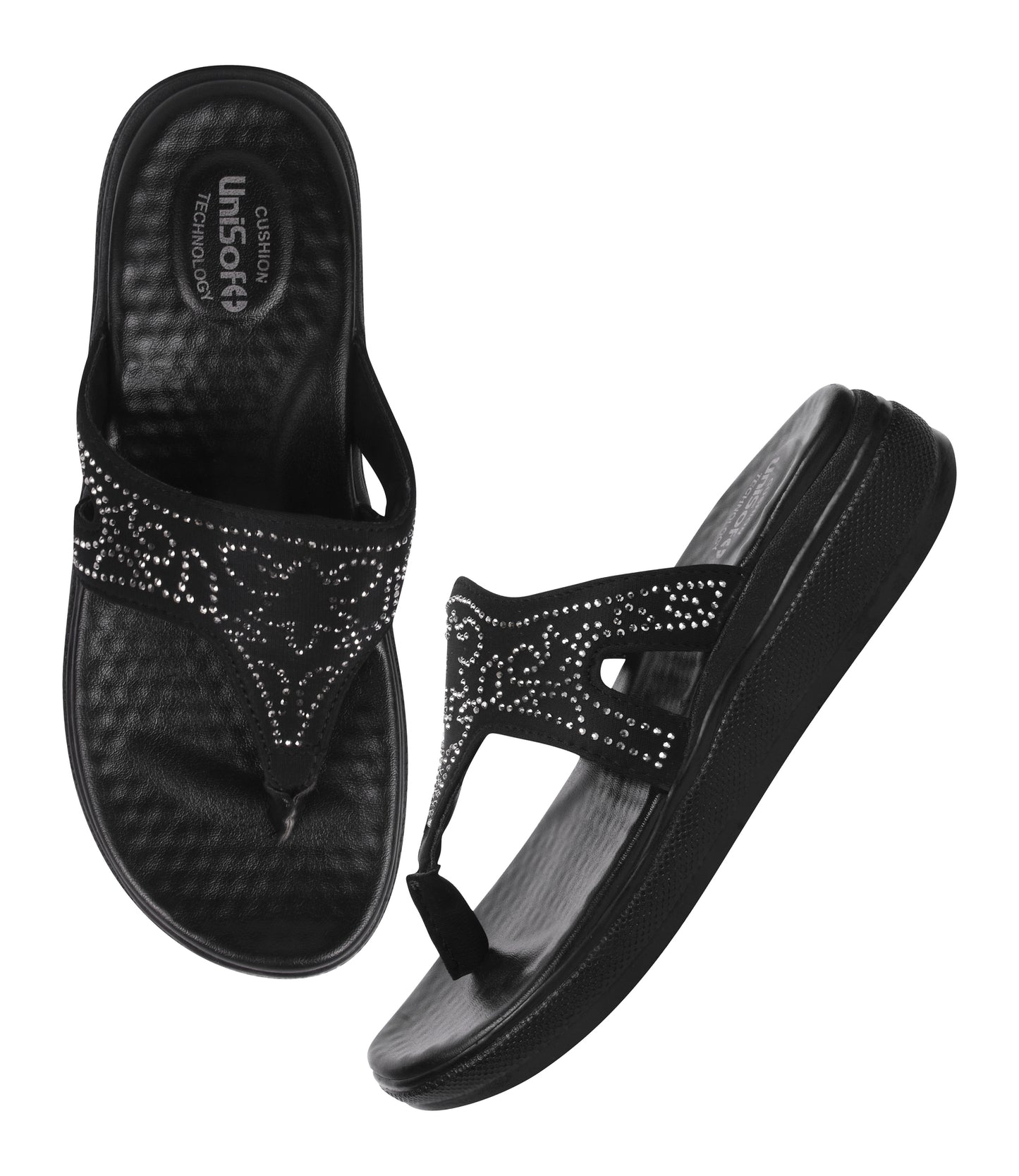 Unisoft Women's Slippers Premium Soft Orthopedic Slip on Summer Casual Slippers Lightweight Medium Arch USL US 4001
