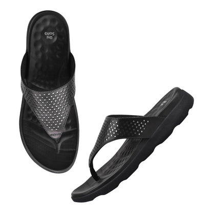 Unisoft Women's Slippers Premium Soft Orthopedic Slip on Summer Casual Slippers Lightweight Medium Arch USL 460 203
