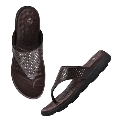 Unisoft Women's Slippers Premium Soft Orthopedic Slip on Summer Casual Slippers Lightweight Medium Arch USL 460 203