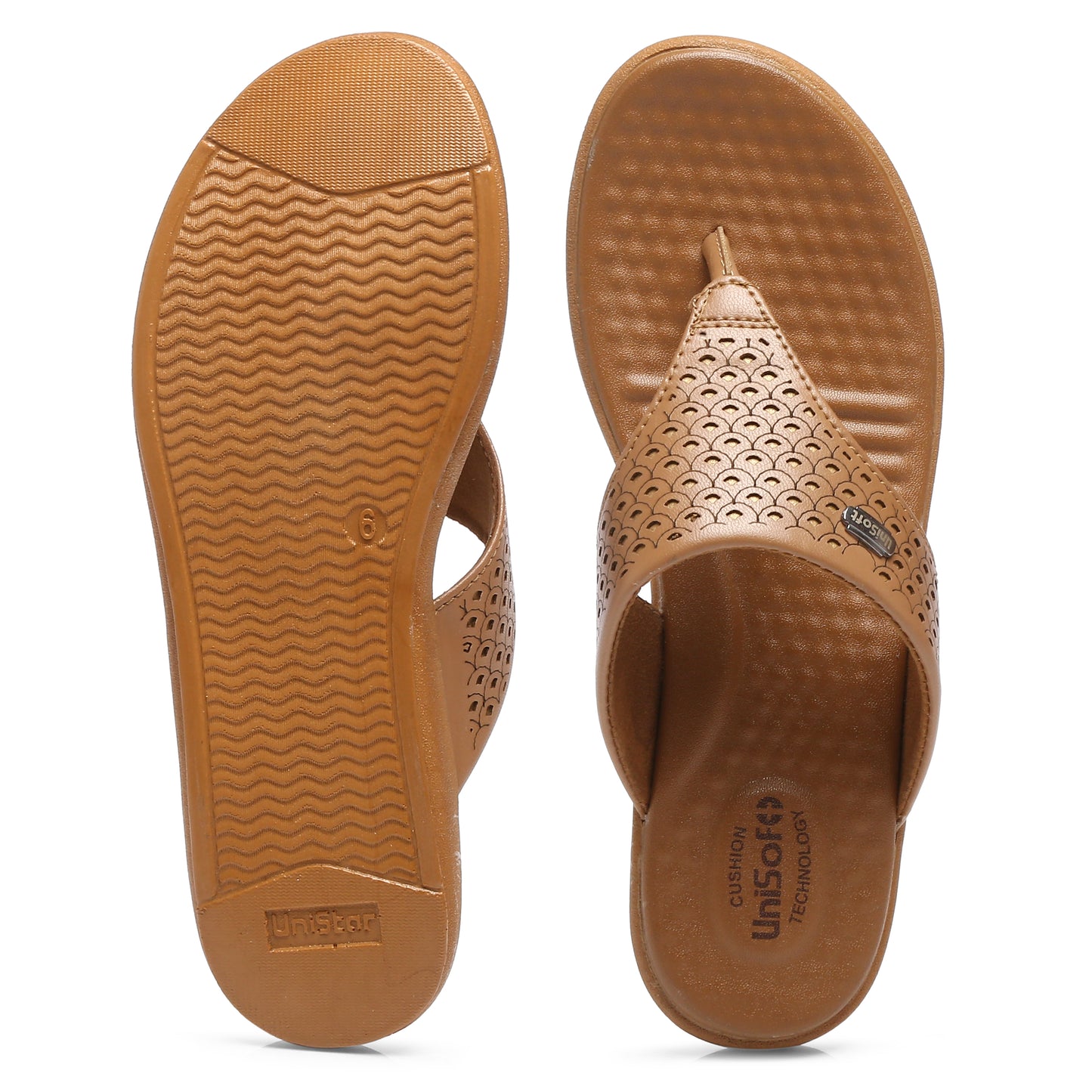 Unisoft Women's Slippers Premium Soft Orthopedic Slip on Summer Casual Slippers Lightweight Medium Arch USL 461 303