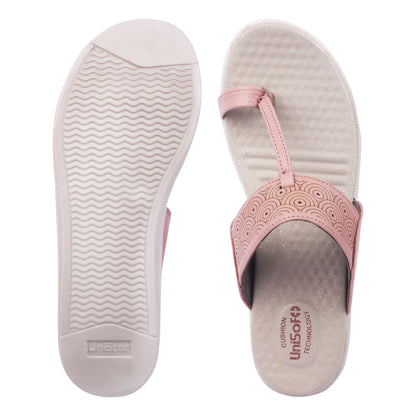 Unisoft Women's Slippers Premium Soft Orthopedic Slip on Summer Casual Slippers Lightweight Medium Arch USL 461 308