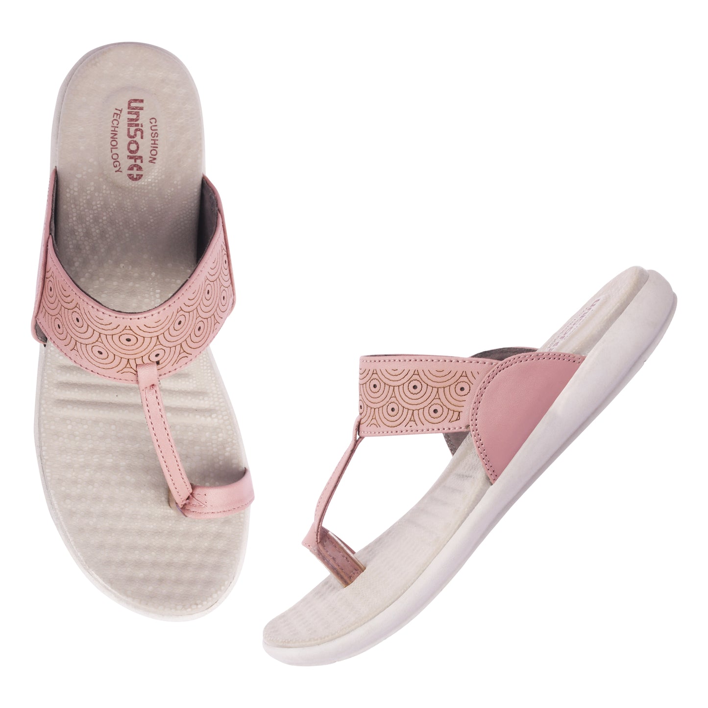 Unisoft Women's Slippers Premium Soft Orthopedic Slip on Summer Casual Slippers Lightweight Medium Arch USL 461 308