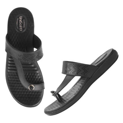 Unisoft Women's Slippers Premium Soft Orthopedic Slip on Summer Casual Slippers Lightweight Medium Arch USL 461 310