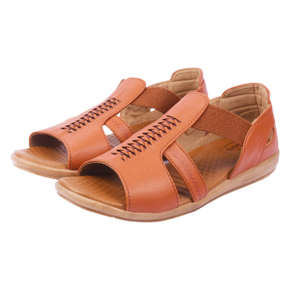 Unisoft Women's Sandals | Premium Soft Orthopedic Slip-on Summer Casual Slippers | Lightweight, Medium Arch-USL_461_321