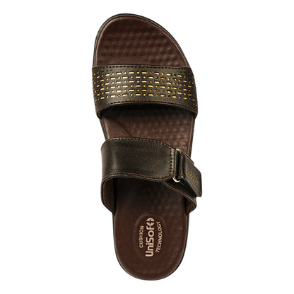 Unisoft Women's Sandals | Premium Soft Orthopedic Slip-on Summer Casual Slippers | Lightweight, Medium Arch-USL_462_403